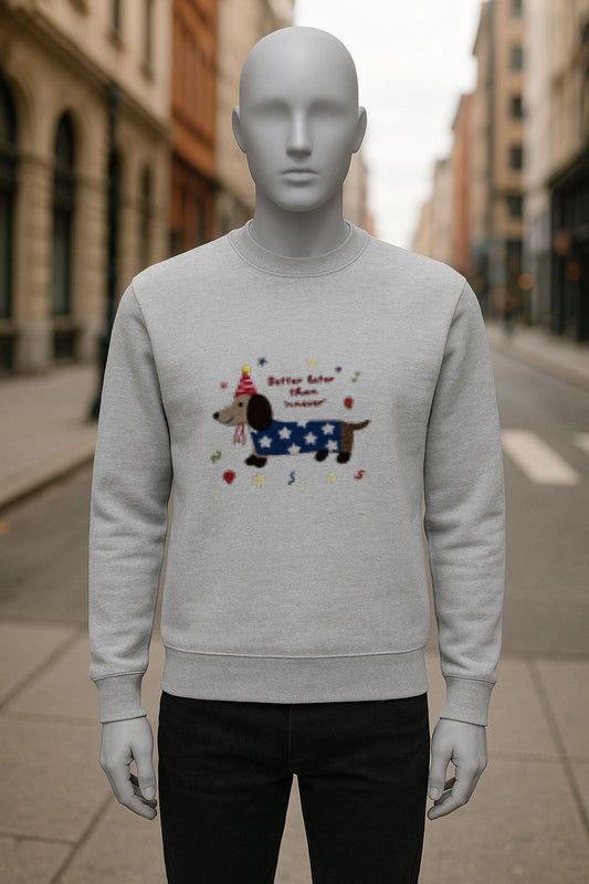 sudadera con dibujo GRIS