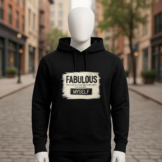 Sudadera negra con capucha