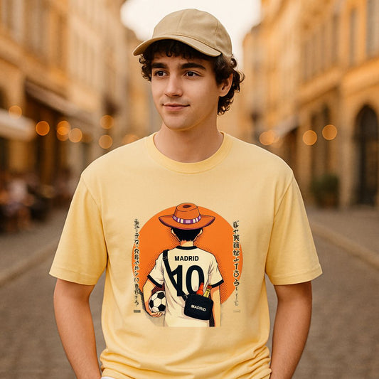 Camiseta dibujo beige