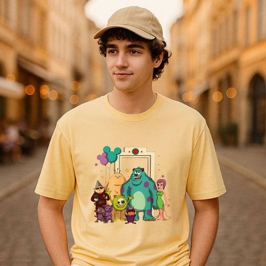 Camiseta dibujo beige