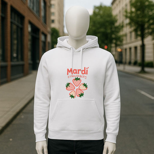 Sudadera con capucha blanca