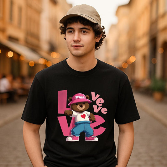 Camiseta dibujo negra