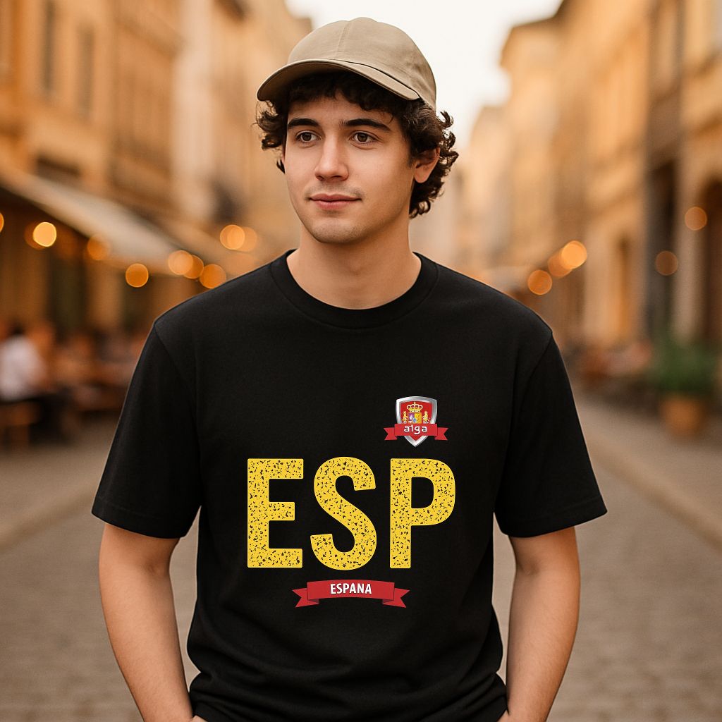 Camiseta dibujo negra