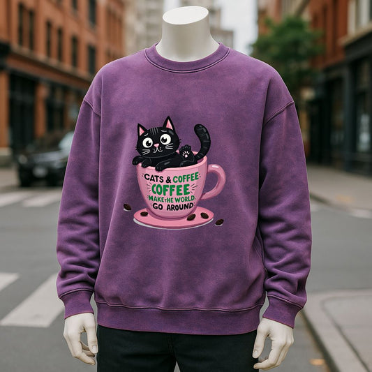 sudadera Púrpura lavado