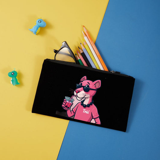 Neceser de terciopelo con cremallera 20,5x12,5