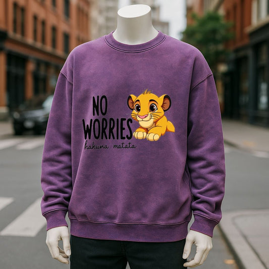 sudadera Púrpura lavado