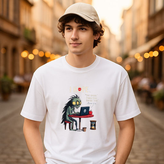 Camiseta dibujo blanca