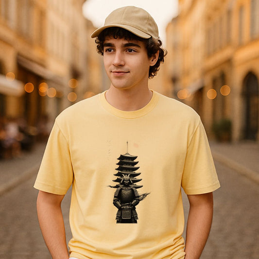 Camiseta dibujo beige