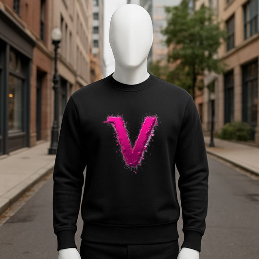 sudadera con dibujo NEGRO