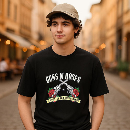 Camiseta dibujo negra