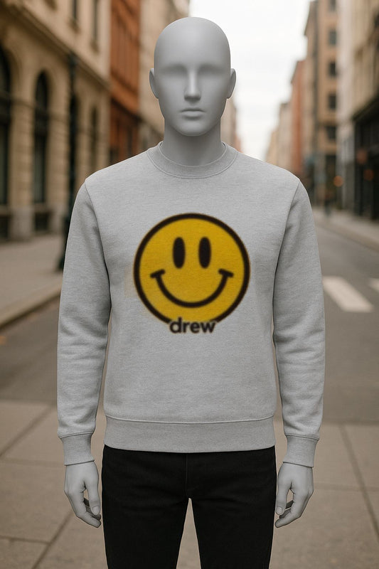 sudadera con dibujo GRIS