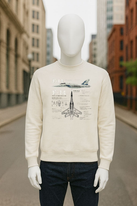 sudadera con dibujo BLANCO CREMA