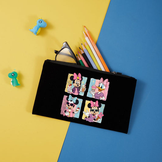 Neceser de terciopelo con cremallera 20,5x12,5