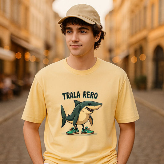 Camiseta dibujo beige