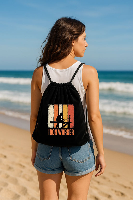 Mochila de terciopelo con cuerda 34x38