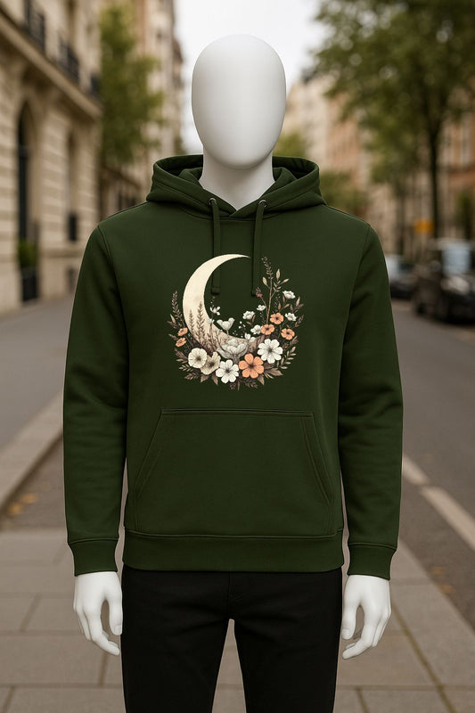 Sudadera con capucha verde oscuro