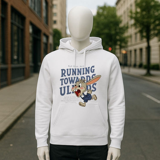 Sudadera con capucha blanca