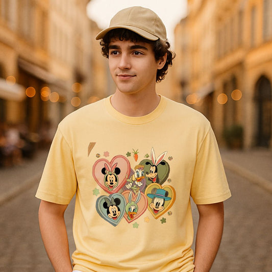 Camiseta dibujo beige