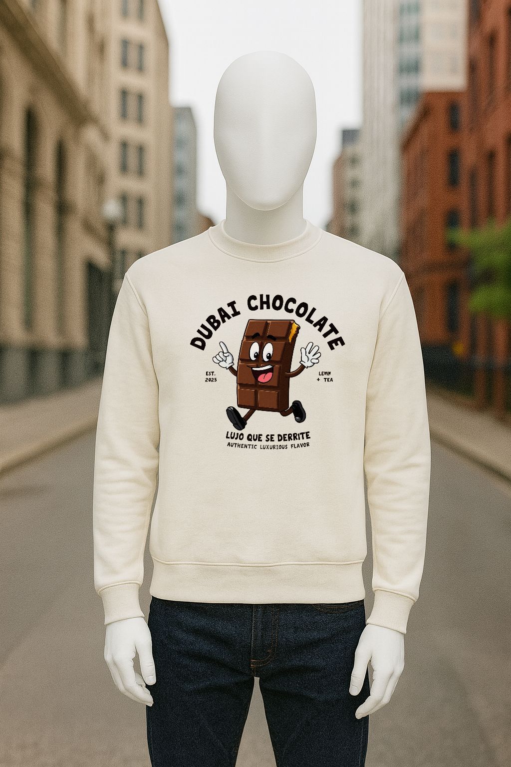 Sudadera blanco crema