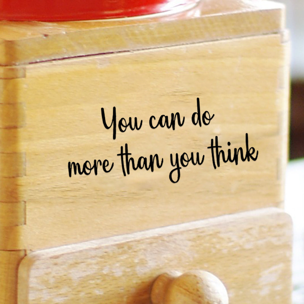 10pcs 'You can do more than you think' inspirational quote text transfer UV DTF crystal sticker, suitable for nursery decoration, water cups, computers, home decoration, etc. Self-adhesive waterproof creative sticker.