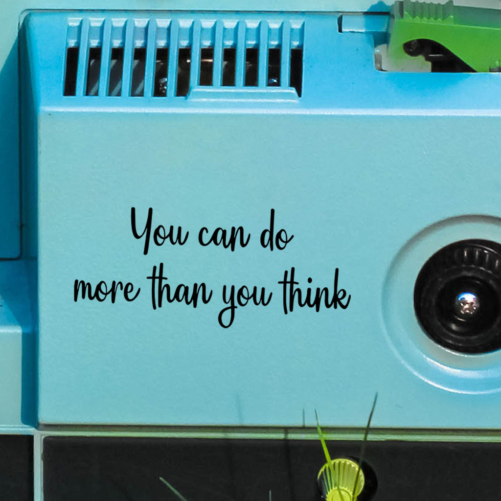 10pcs 'You can do more than you think' inspirational quote text transfer UV DTF crystal sticker, suitable for nursery decoration, water cups, computers, home decoration, etc. Self-adhesive waterproof creative sticker.