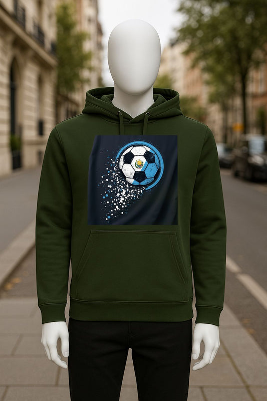 Sudadera con capucha verde oscuro