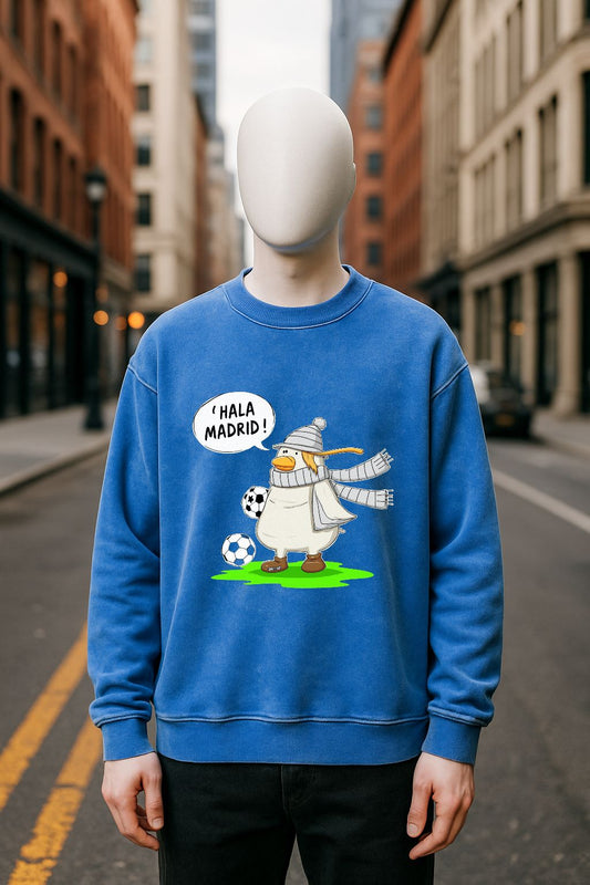Sudadera azul Lavada