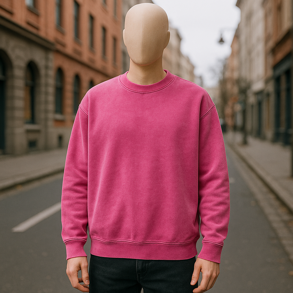sudadera rosa roja