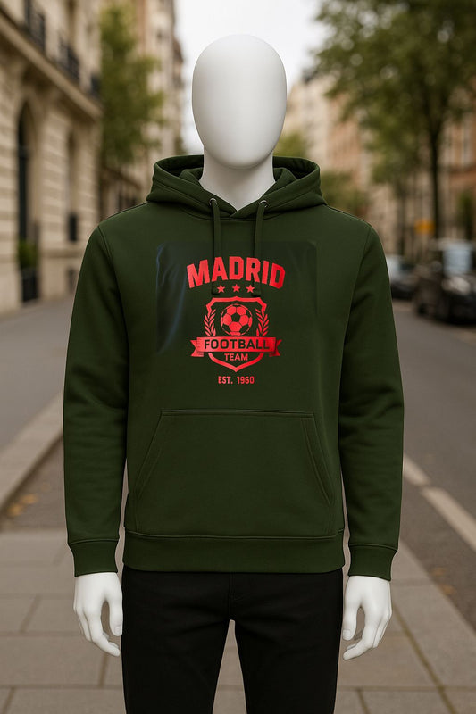 Sudadera con capucha verde oscuro