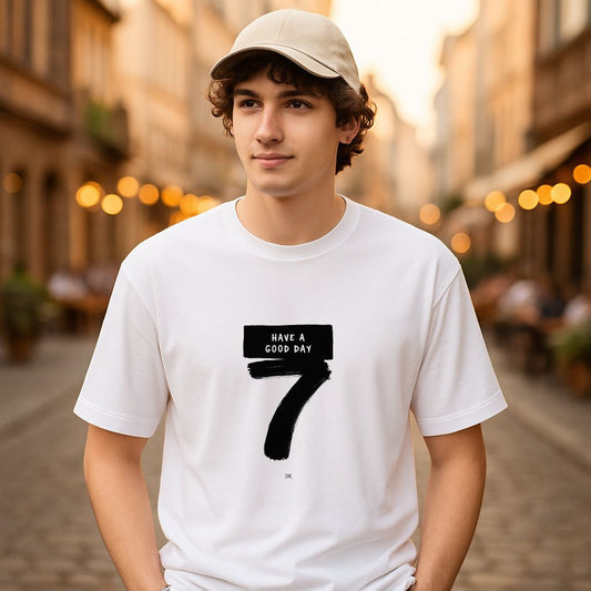 Camiseta dibujo blanca