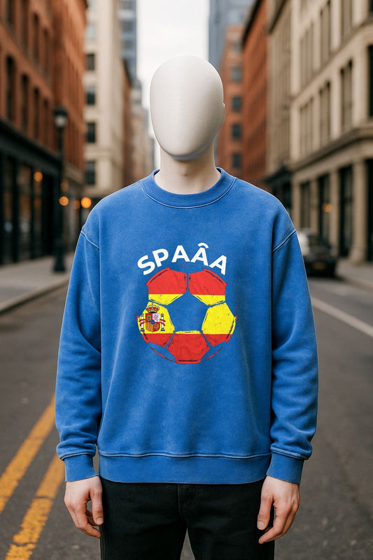 Sudadera azul Lavada