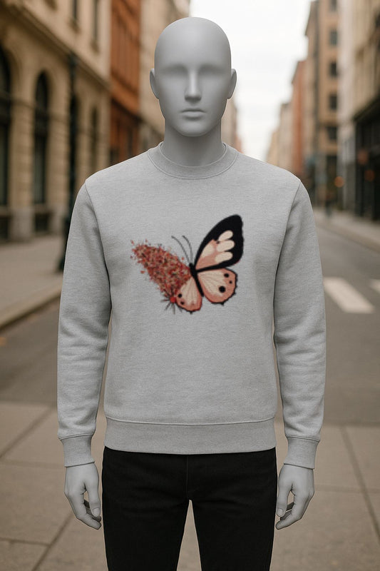 sudadera con dibujo GRIS