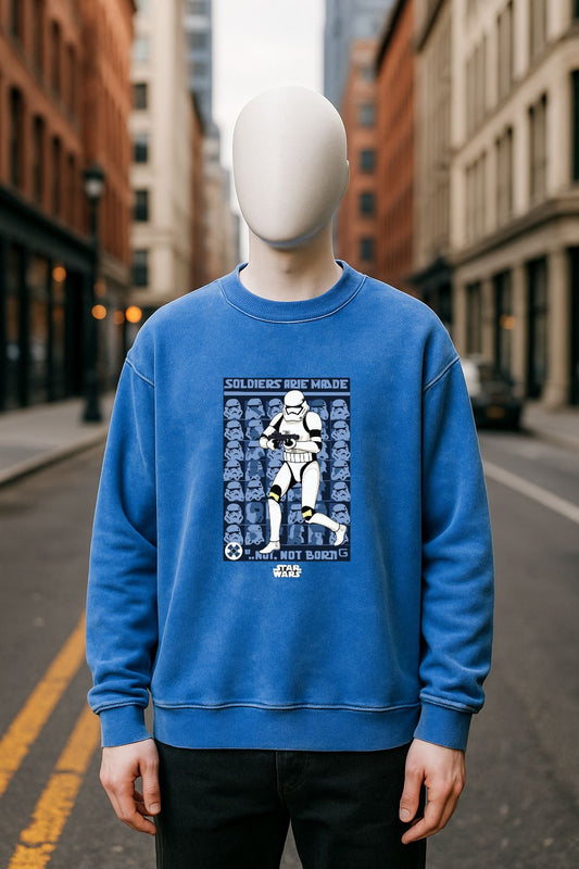 Sudadera azul Lavada