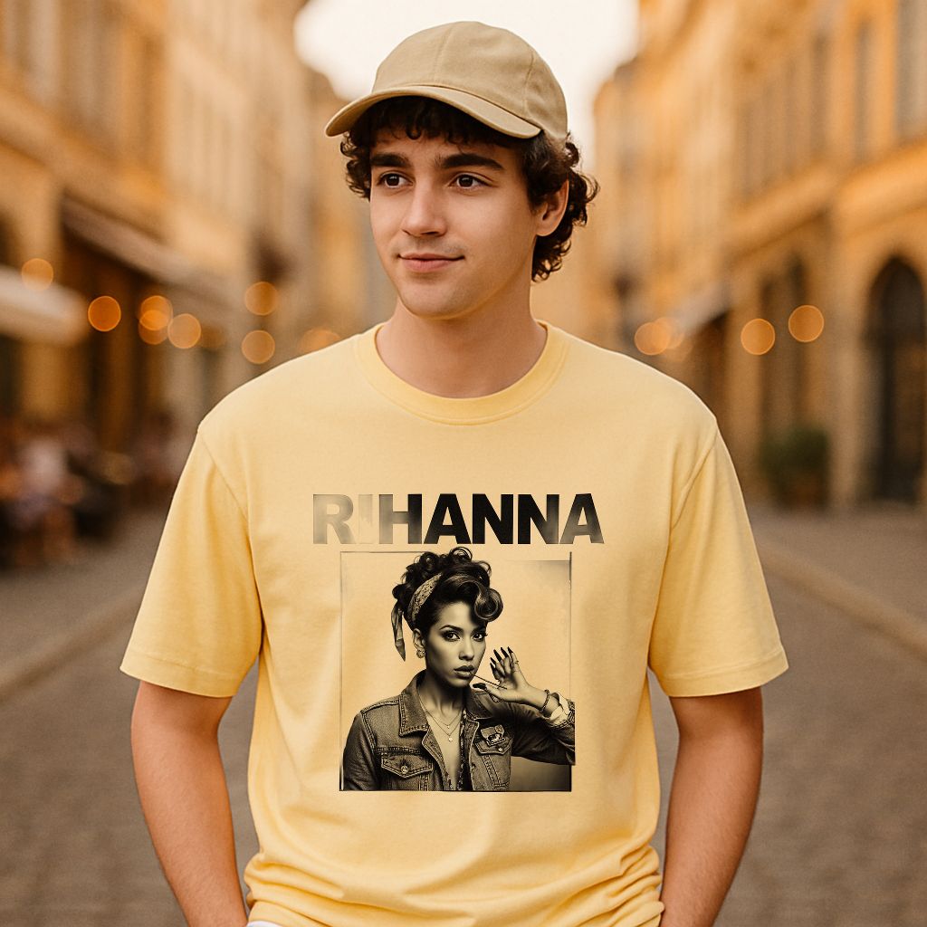 Camiseta dibujo beige