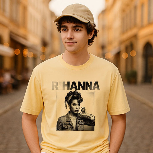 Camiseta dibujo beige