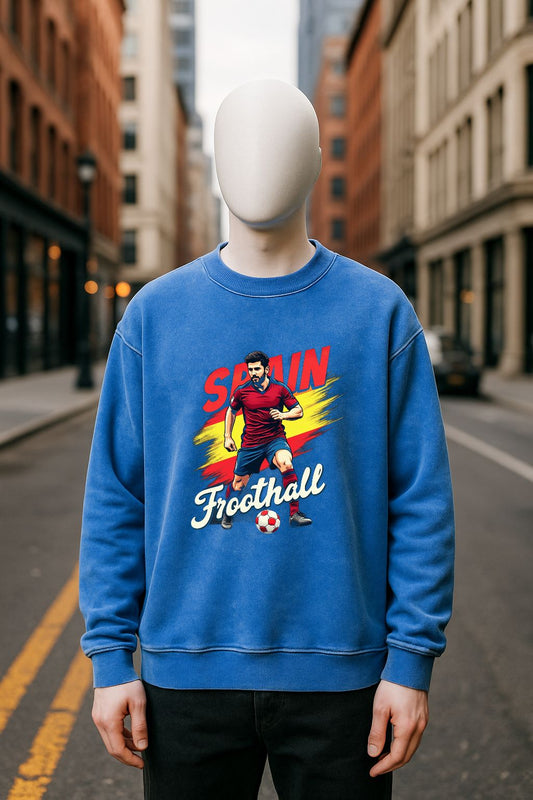 Sudadera azul Lavada