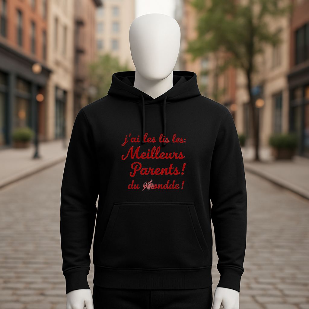 Sudadera negra con capucha