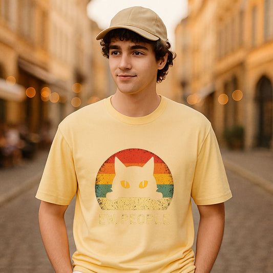 Camiseta dibujo beige