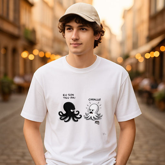 Camiseta dibujo blanca