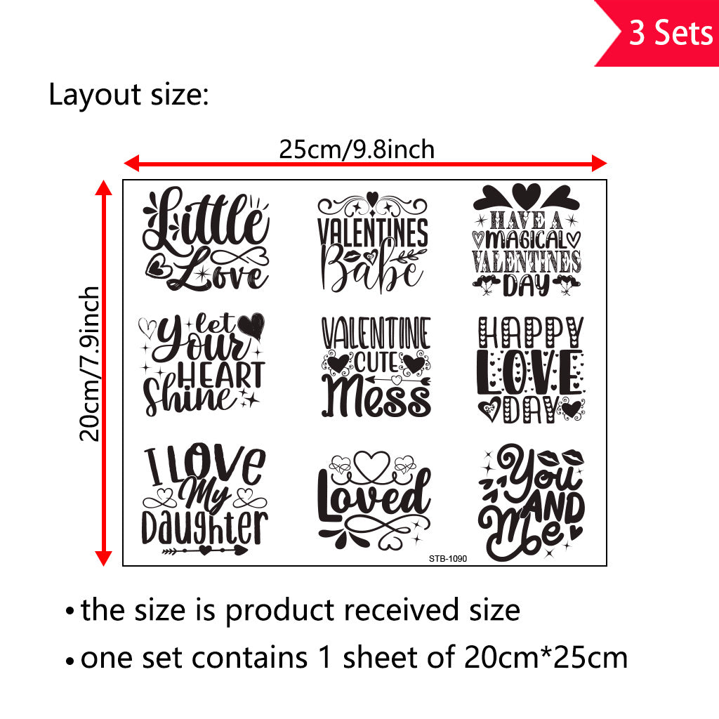 3套 趣味幽默口号 UV DTF 转印贴纸，防水，粘性，易于粘贴 -非常适合个性化玻璃器皿、瓶子和工艺品 DIY 创意半哑光自粘乙烯基贴纸