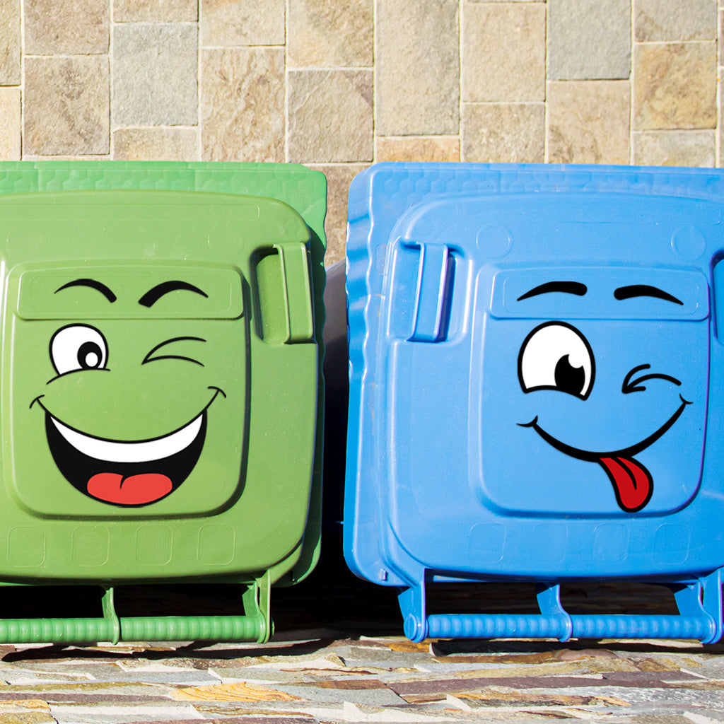 A set of cute cartoon smiley face stickers with a playful and humorous vibe, adding stylish and fun decorative elements to any space. Self-adhesive, removable, waterproof, creative DIY wall stickers, toilet stickers, and trash can stickers.