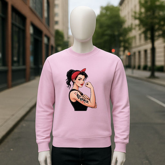 sudadera con dibujo ROSA