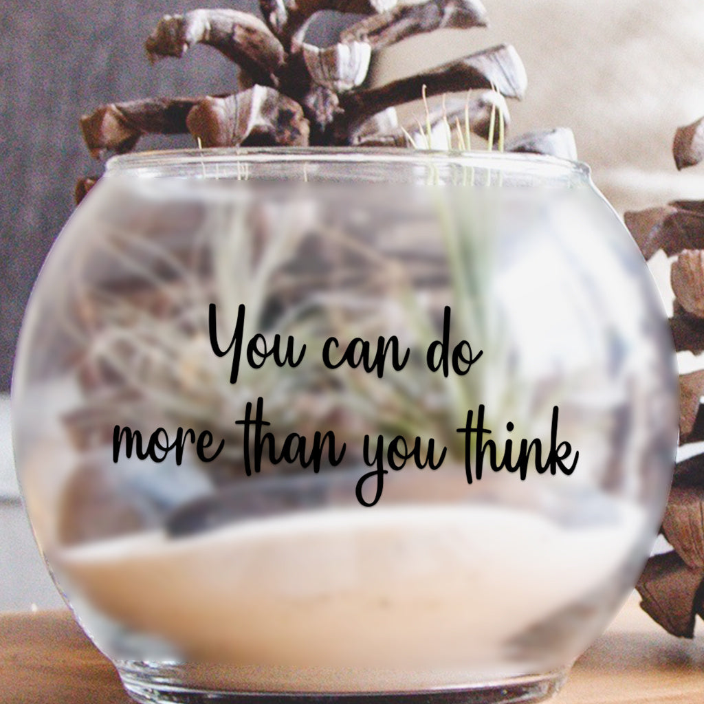 10pcs 'You can do more than you think' inspirational quote text transfer UV DTF crystal sticker, suitable for nursery decoration, water cups, computers, home decoration, etc. Self-adhesive waterproof creative sticker.