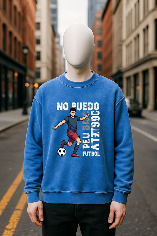Sudadera azul Lavada