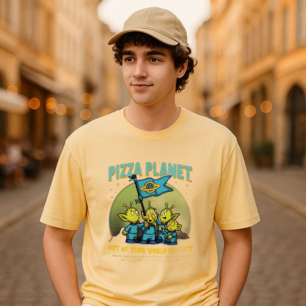 Camiseta dibujo beige