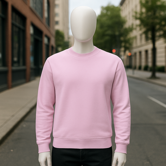 sudadera rosa liso
