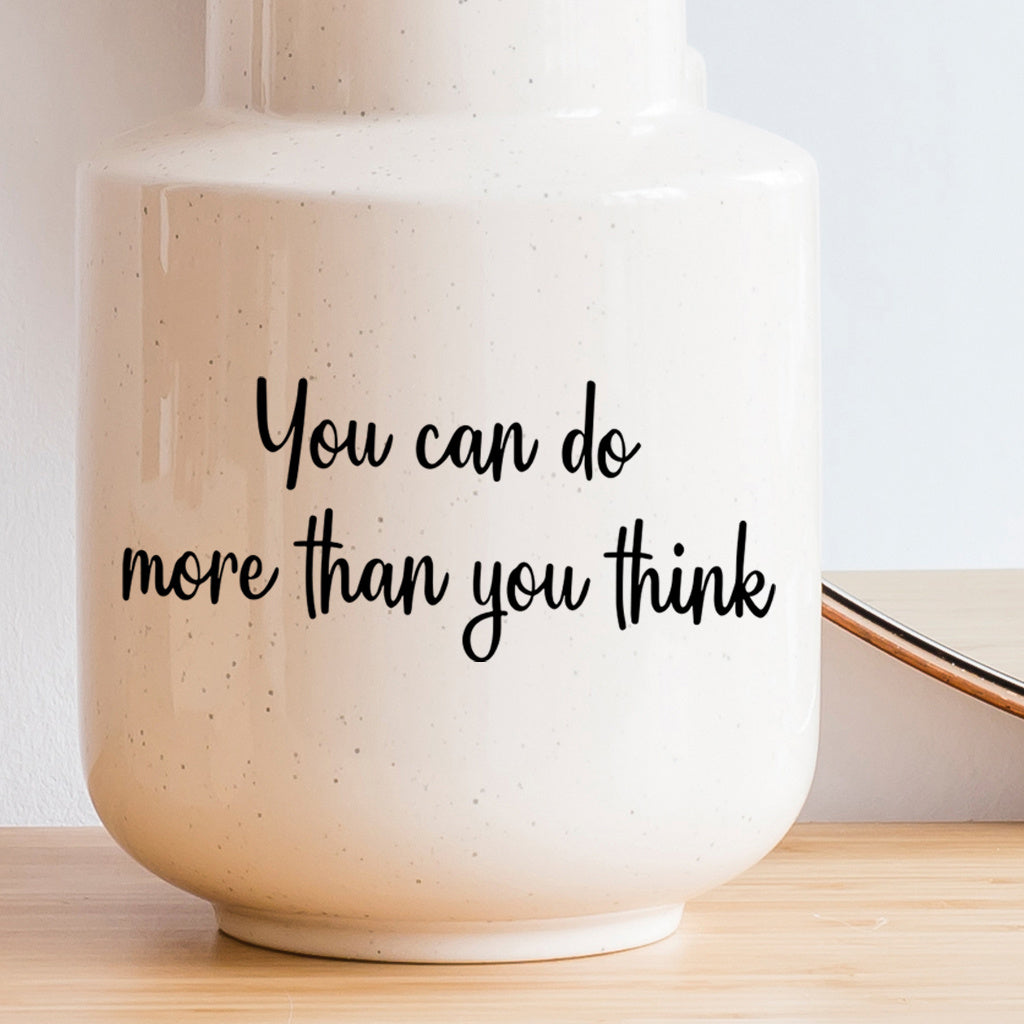 10pcs 'You can do more than you think' inspirational quote text transfer UV DTF crystal sticker, suitable for nursery decoration, water cups, computers, home decoration, etc. Self-adhesive waterproof creative sticker.