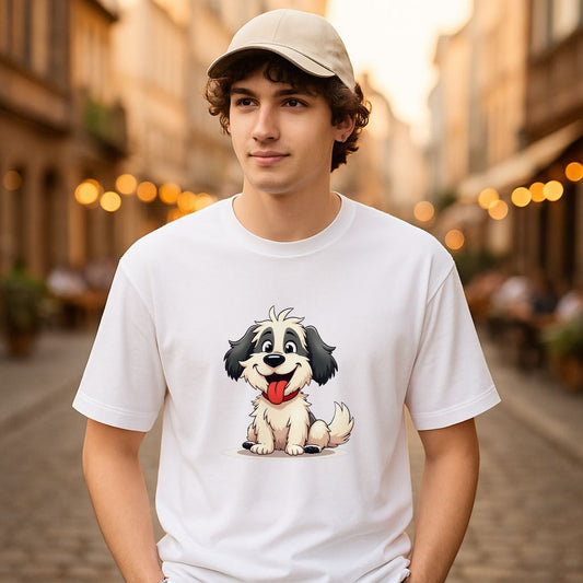 Camiseta dibujo blanca
