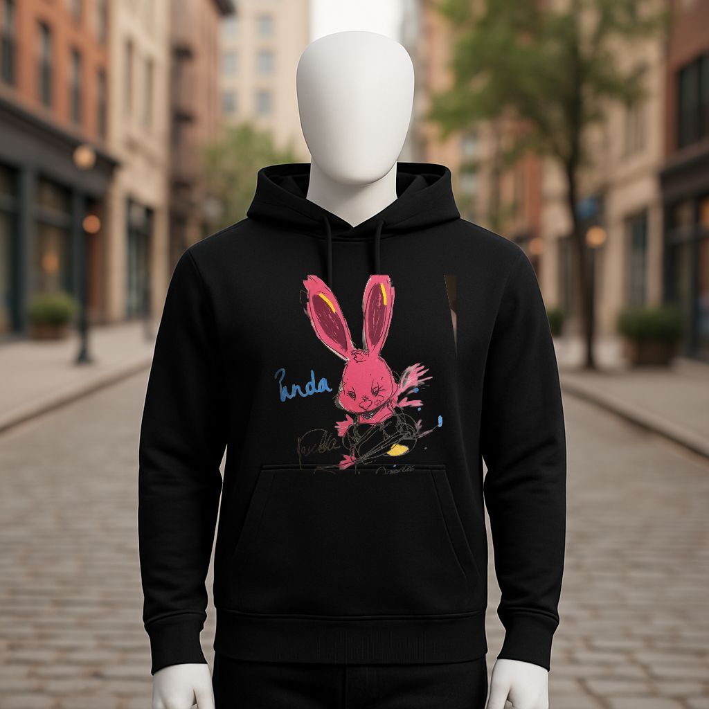 Sudadera negra con capucha