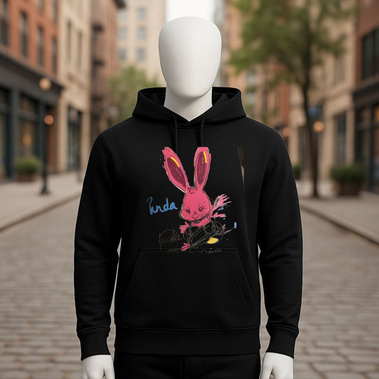 Sudadera negra con capucha